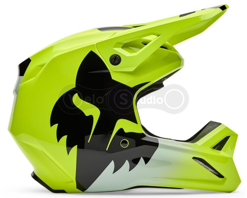 Мотошлем FOX V1 Mips Helmet - SHIELD [Flo Yellow], XXL