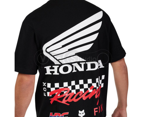 Футболка FOX OVERSIZE Short Sleeve Tee - HONDA® [Black], L