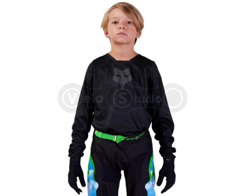 Детское джерси FOX 180 Youth Jersey - BLACKOUT [Black], YXL