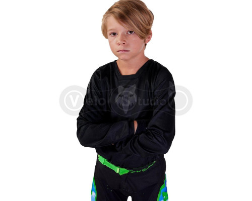 Детское джерси FOX 180 Youth Jersey - BLACKOUT [Black], YXL