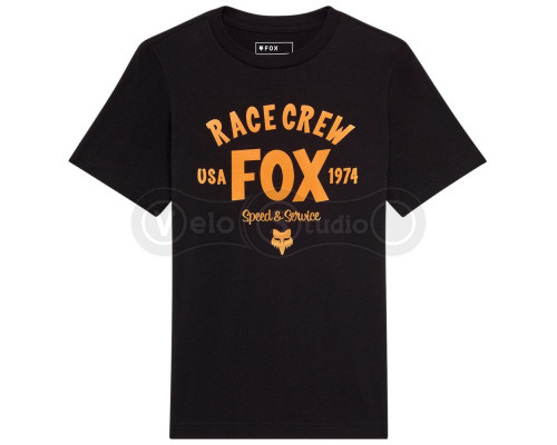 Детская футболка FOX Youth Short Sleeve Tee - SLOGAN [Black], YXL
