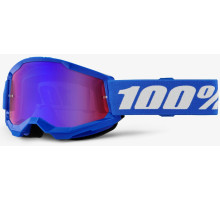 Детская маска 100% STRATA 2 Youth Goggle [Blue], Mirror Lens