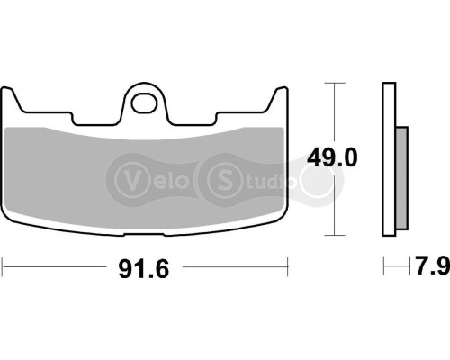 Тормозные колодки SBS 795HS Performance Front Brake Pads, Sinter