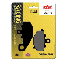 Тормозные колодки SBS 687RQ Racing Rear Brake Pads, Carbon Tech