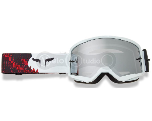 Маска FOX MAIN II SPARK Goggle - KAIROS [Fluo Red], Mirror Silver Lens
