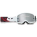 Маска FOX MAIN II SPARK Goggle - KAIROS [Fluo Red], Mirror Silver Lens