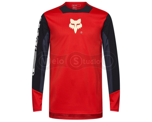 Вело джерсі FOX DEFEND LS Jersey - ELEVATED [Flo Red], XXL