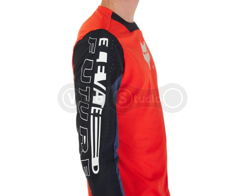 Вело джерсі FOX DEFEND LS Jersey - ELEVATED [Flo Red], XXL