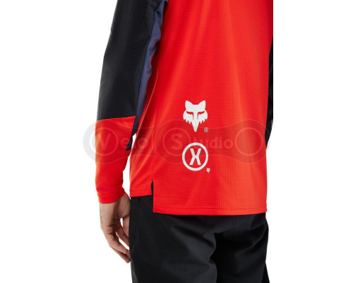 Вело джерсі FOX DEFEND LS Jersey - ELEVATED [Flo Red], XXL