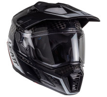 Мотошлем LEATT 9.5 Adventure Helmet + Velocity 4.5 Iriz [Carbon], M