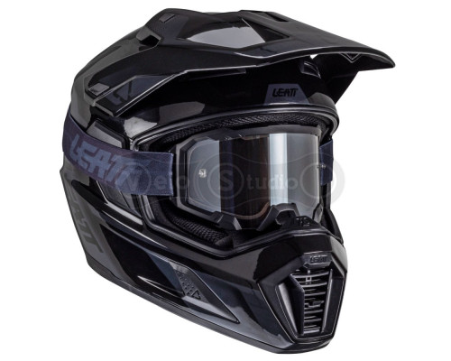 Мотошлем LEATT 8.5 Adventure Helmet + Velocity 4.5 [Stealth], M