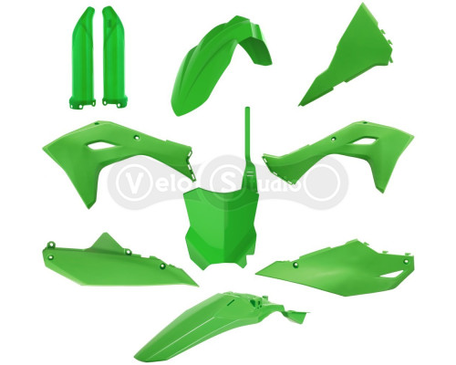 Пластик Polisport MX kit - Kawasaki (24-) [Green], Kawasaki