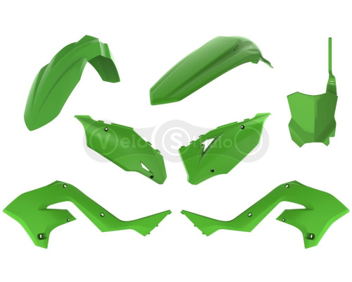 Пластик Polisport MX Restyling kit - Kawasaki (03-) [Green], Kawasaki