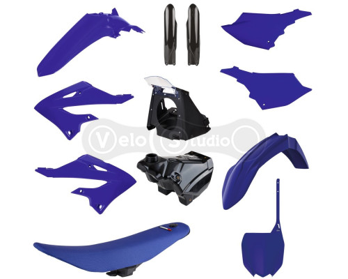 Пластик Polisport MX Restyling kit - Yamaha (02-) [Blue/Black], Yamaha