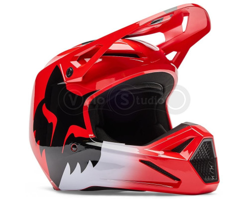 Мотошолом FOX V1 Mips Helmet - SHIELD [Flo Red], M