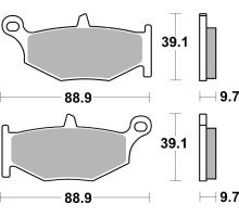 Колодки гальмівні Renthal RC-1 BP-522 Rear Brake Pads, Sintered