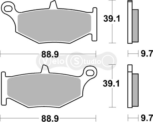 Колодки гальмівні Renthal RC-1 BP-522 Rear Brake Pads, Sintered