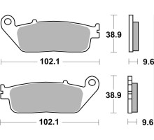 Колодки гальмівні Renthal RC-1 BP-532-HHP Front Brake Pads, Sintered