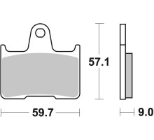 Колодки гальмівні Renthal RC-1 BP-525 Rear Brake Pads, Sintered
