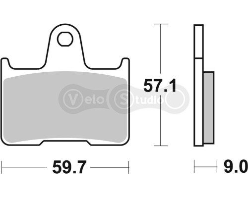 Колодки гальмівні Renthal RC-1 BP-525 Rear Brake Pads, Sintered