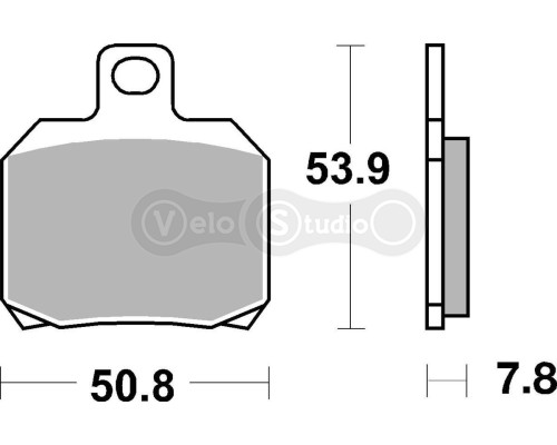 Тормозные колодки Renthal RC-1 BP-530 Rear Brake Pads, Sintered