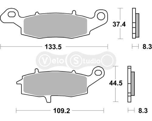 Колодки гальмівні Renthal RC-1 BP-505-HHP Front Brake Pads, Sintered
