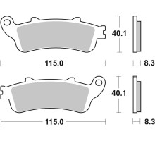 Колодки гальмівні Renthal RC-1 BP-509-HHP Front Brake Pads, Sintered