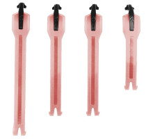 Застібки до мотоботів LEATT 4.5/5/5.5 Boot Strap kit [Burn Red], No Size