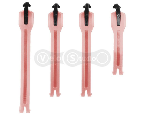 Застібки до мотоботів LEATT 4.5/5/5.5 Boot Strap kit [Burn Red], No Size