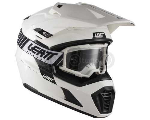 Мотошолом LEATT ADV 7.5 Adventure Helmet + Goggle [White], S