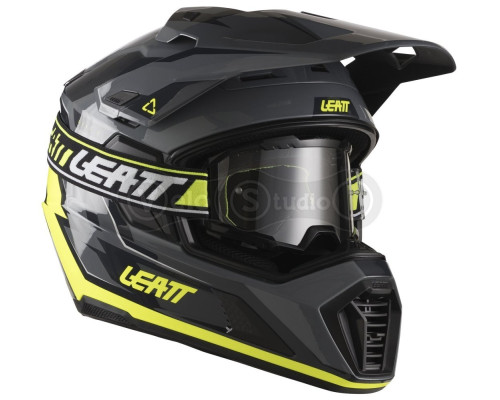 Мотошолом LEATT ADV 7.5 Adventure Helmet + Goggle [Hi-Viz], M