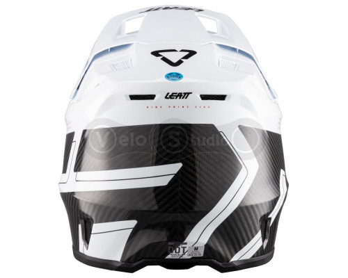 Мотошолом LEATT Moto 9.5 Carbon Helmet + Goggle Velocity Iriz 6.5 [White], M