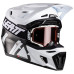 Мотошолом LEATT Moto 9.5 Carbon Helmet + Goggle Velocity Iriz 6.5 [White], M