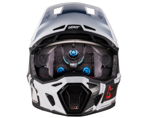 Мотошолом LEATT Moto 9.5 Carbon Helmet + Goggle Velocity Iriz 6.5 [White], M