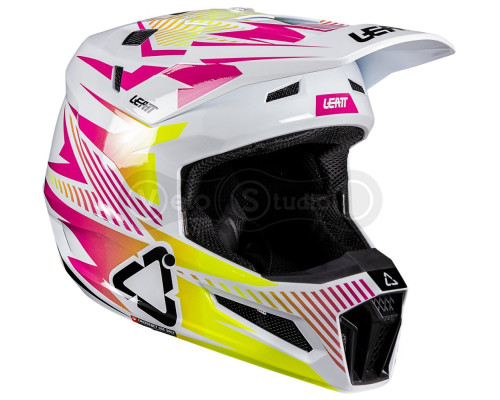 Мотошолом LEATT Moto 3.5 Helmet + Goggle Vizion 3.5 [Storm Pink], M
