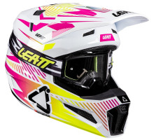 Мотошолом LEATT Moto 3.5 Helmet + Goggle Vizion 3.5 [Storm Pink], M