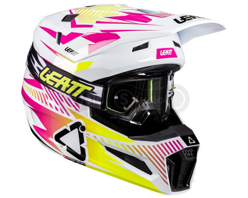 Мотошолом LEATT Moto 3.5 Helmet + Goggle Vizion 3.5 [Storm Pink], M