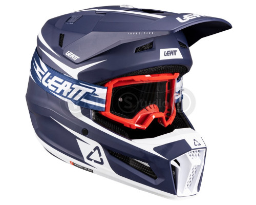 Мотошлем LEATT Moto 3.5 Helmet + Goggle Vizion 3.5 [Blue], S