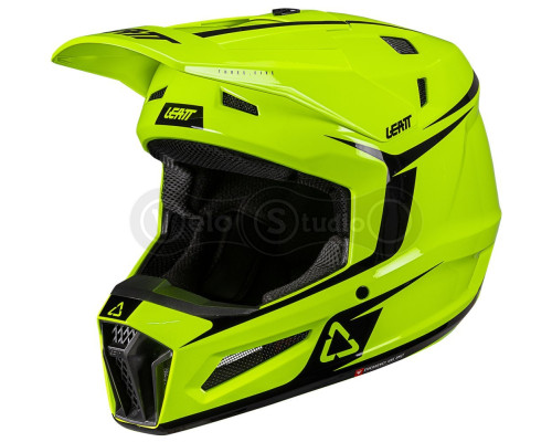 Мотошолом LEATT Moto 3.5 Helmet + Goggle Vizion 3.5 [Neon Yellow], M