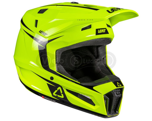 Мотошолом LEATT Moto 3.5 Helmet + Goggle Vizion 3.5 [Neon Yellow], M