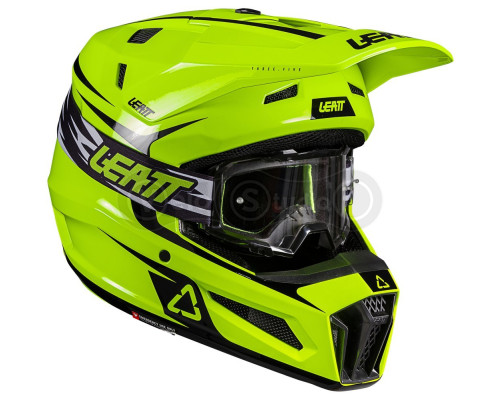 Мотошолом LEATT Moto 3.5 Helmet + Goggle Vizion 3.5 [Neon Yellow], M