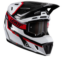 Мотошолом LEATT Moto 7.5 Helmet + Маска Velocity 4.5 [White/Red], XL