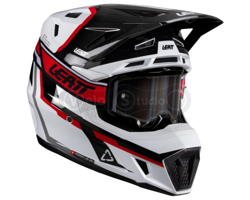 Мотошлем LEATT Moto 7.5 Helmet + Маска Velocity 4.5 [White/Red], XL