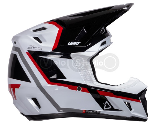 Мотошлем LEATT Moto 7.5 Helmet + Маска Velocity 4.5 [White/Red], XL