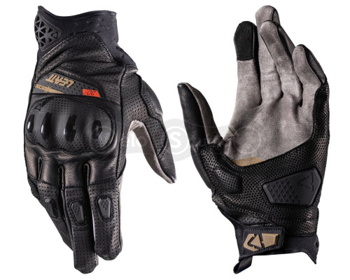 Шкіряні рукавички LEATT 8.5 X-Flow Adventure Short Glove [Stealth], L (10)