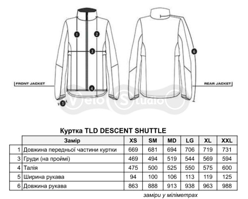 Куртка TLD SHUTTLE JACKET [BLACK] XS розмір XS