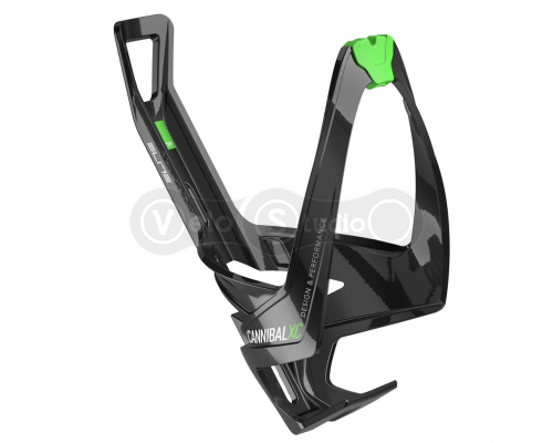 Фляготримач Elite CANNIBAL XC BIO чорний/зелений