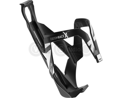 Фляготримач Elite CUSTOM RACE X чорний з білим, глянсовий