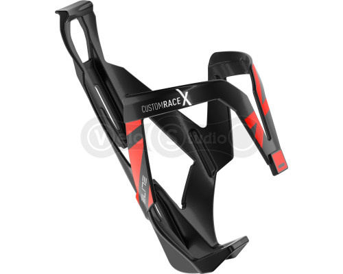 Фляготримач Elite CUSTOM RACE X чорний з червоним, глянсовий