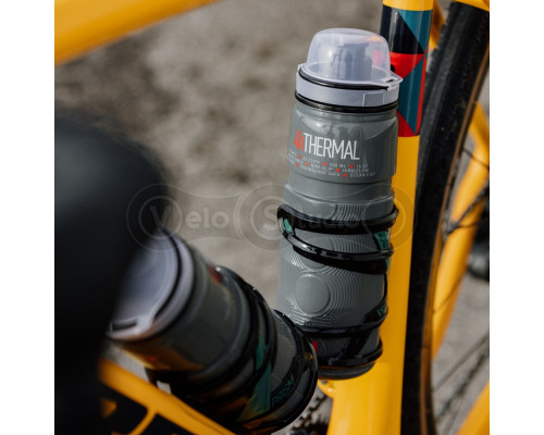 Фляготримач ELITE PRISM RECYCLED L чорний матовий